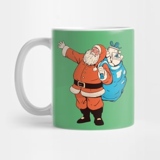 Vintage Santa Claus Christmas Illustration Mug